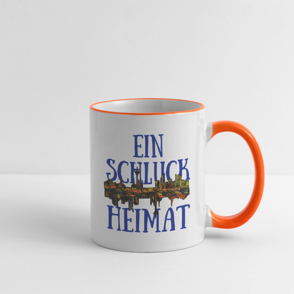 Tasse - Weiß/Orange