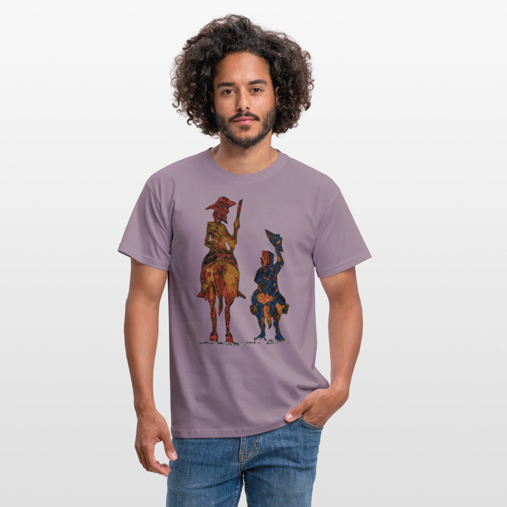 Männer T-Shirt Don Quixote - Lilagrau