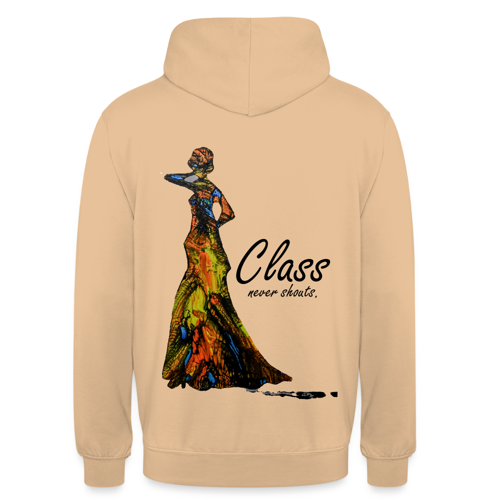 Unisex Hoodie Class Backprint - Pfirsich