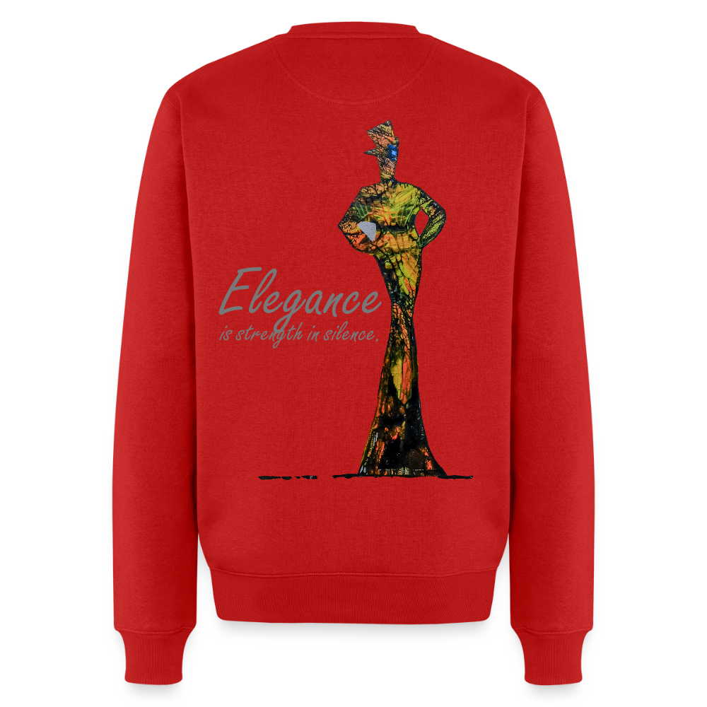 Männer Pulli Elegance Backprint - Rot