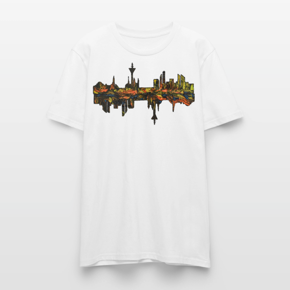 Unisex T-Shirt Düsseldorfer Skyline V.3 - Weiß