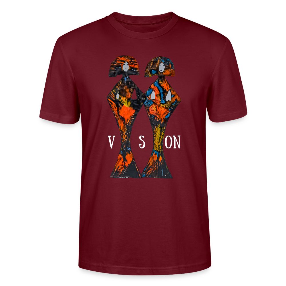 Unisex T-Shirt Geishas - Burgunderrot