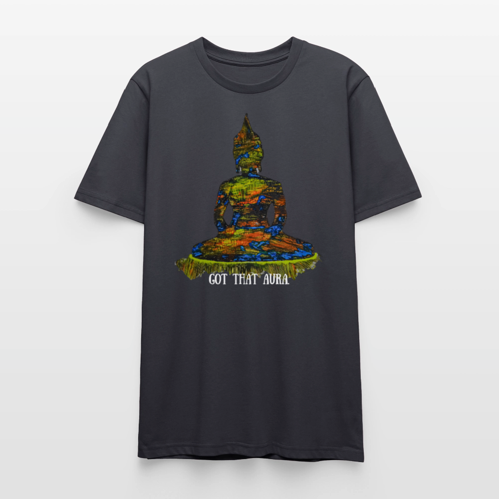 Unisex Premium T-Shirt Zirkulation - Dunkles Graublau