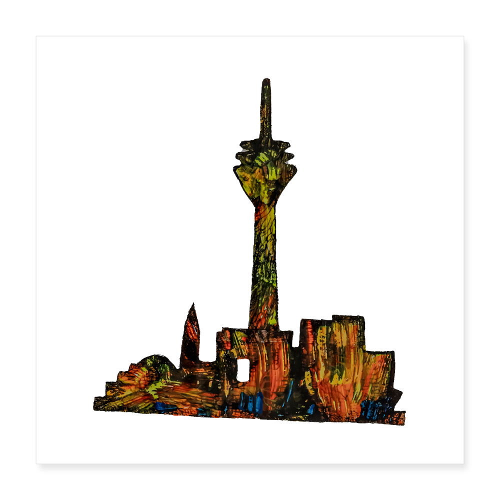 Poster 40x40 cm - Weiß