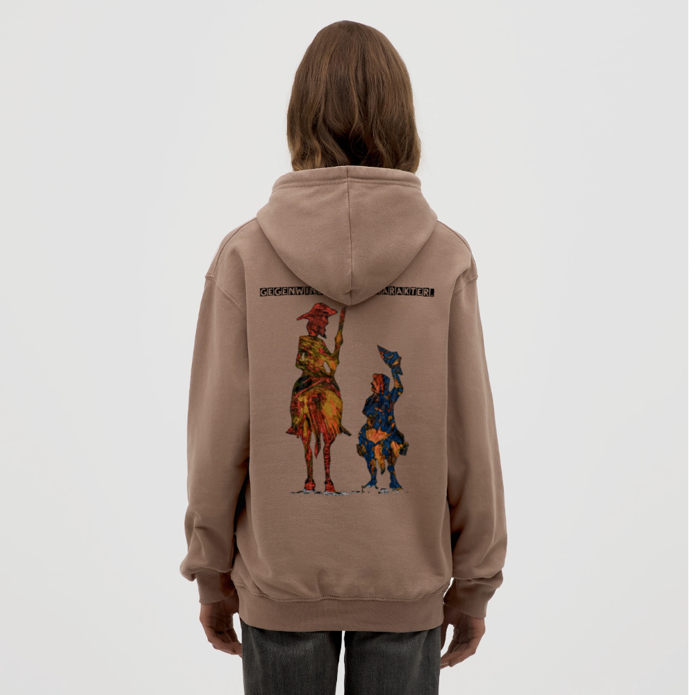 Unisex Hoodie Don Quixote Backprint - Mokka
