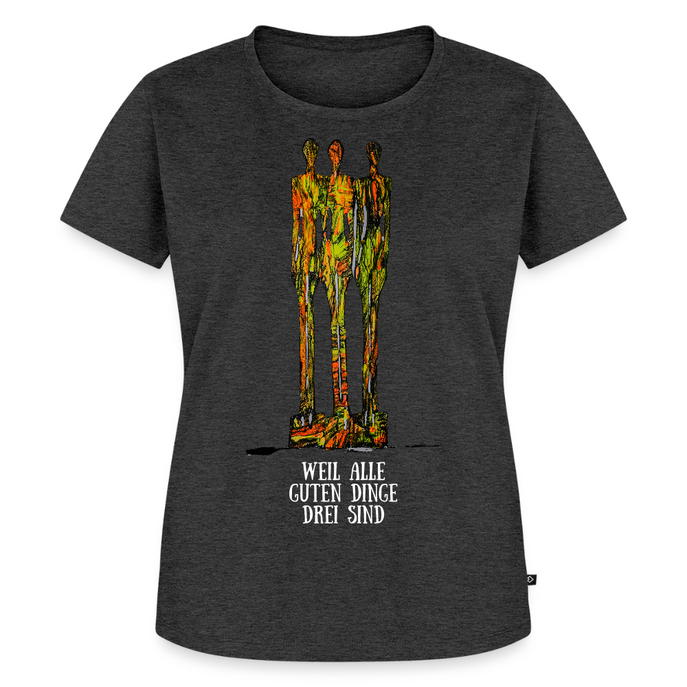 Frauen Premium T-Shirt Hendriks - Anthrazit meliert