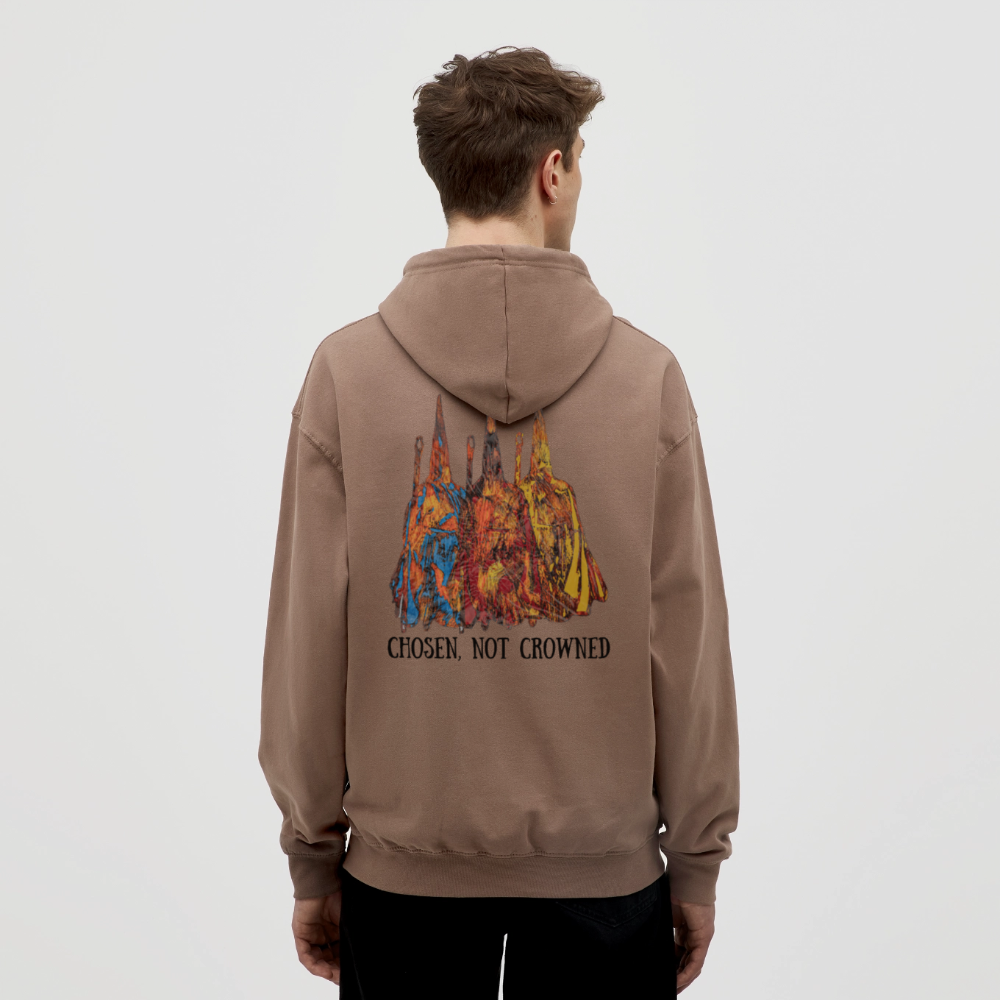 Unisex Hoodie Nazzarener Backprint - Mokka