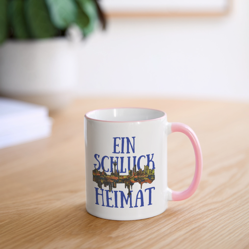 Tasse - Weiß/Pink