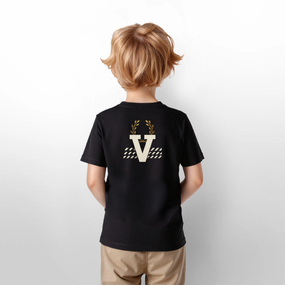 Unisex Kinder T-Shirt Gaia - Schwarz