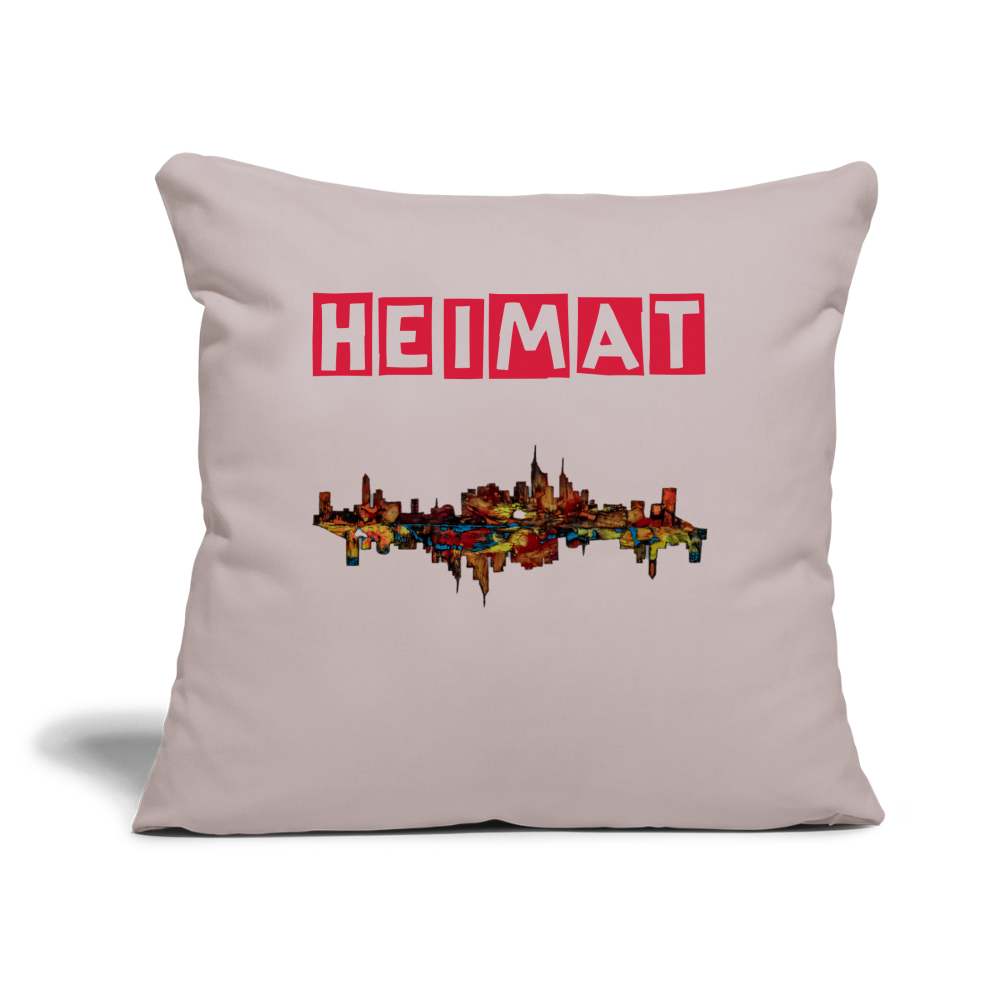 Sofakissen mit Füllung 44 x 44 cm - helles Taupe