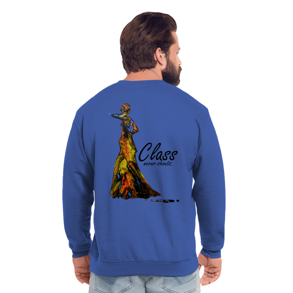 Unisex Pulli Class Backprint - Royalblau