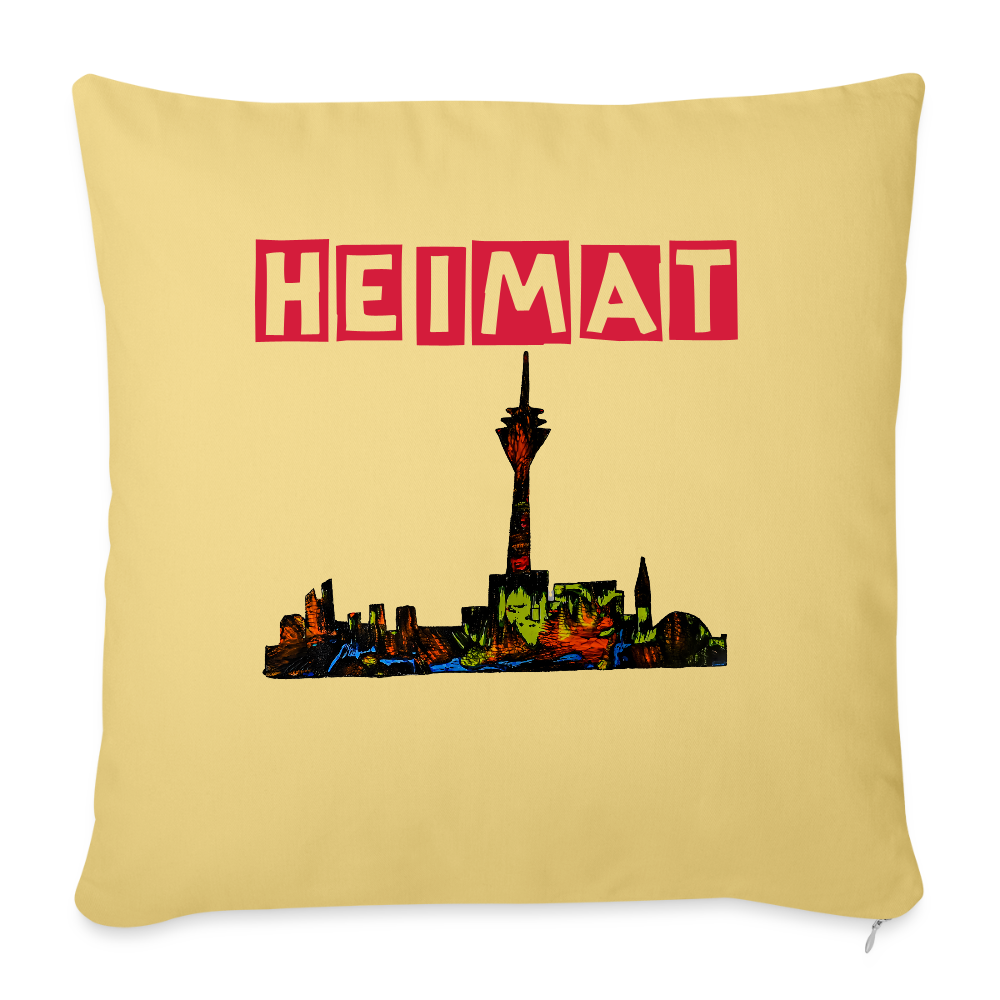 Sofakissen mit Füllung 44 x 44 cm - Hellgelb