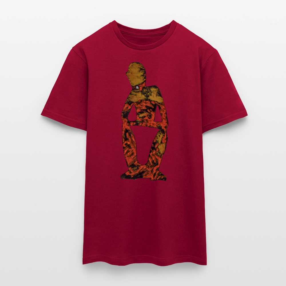 Männer T-Shirt Stille - Ziegelrot