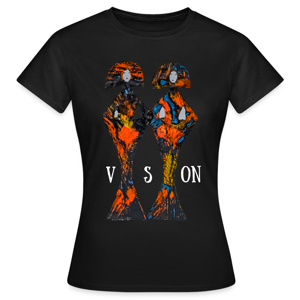 Frauen T-Shirt Geishas - Schwarz