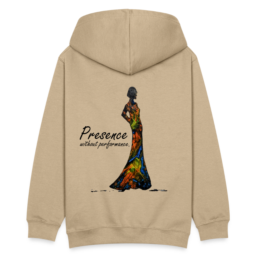 Teenager Hoodie Presence Backprint - Sand