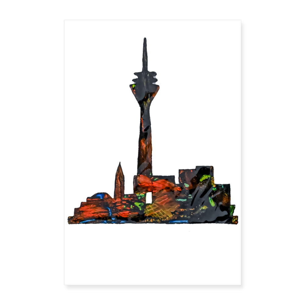 Poster 60x90 cm - Weiß