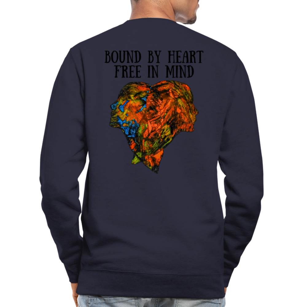 Unisex Pulli Espejo Backprint - Navy