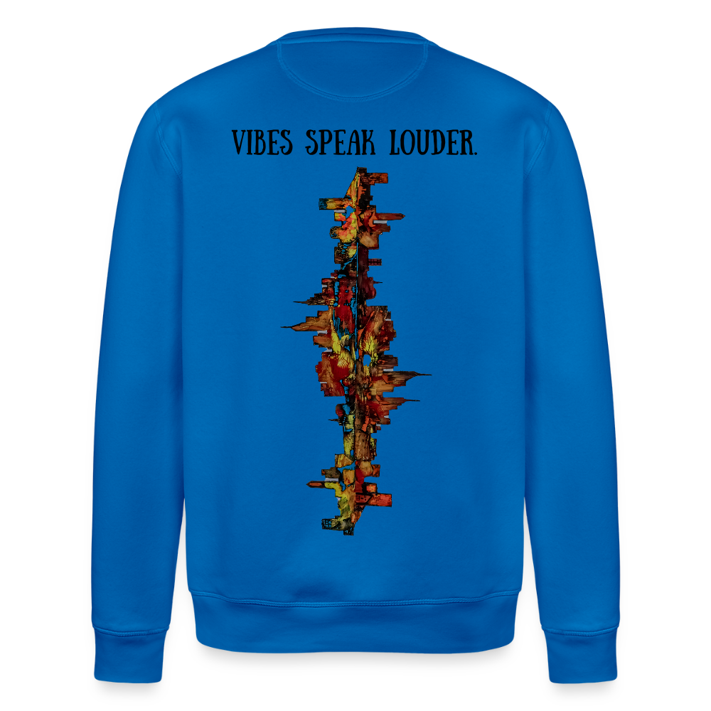 Unisex Bio Pulli Frankfurter Skyline Backprint - Königsblau