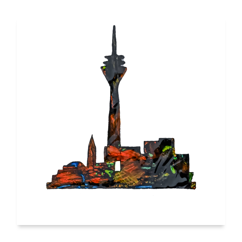 Poster 60x60 cm - Weiß