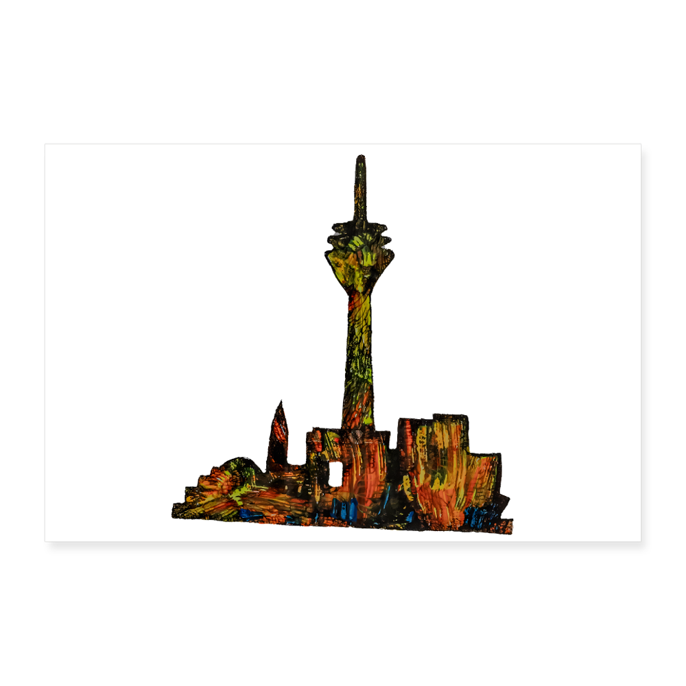 Poster 90x60 cm - Weiß