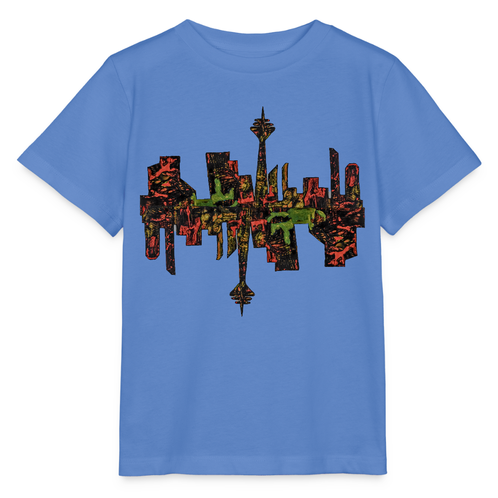 Unisex Kinder T-Shirt Düsseldorfer Skyline V.9 - Blau