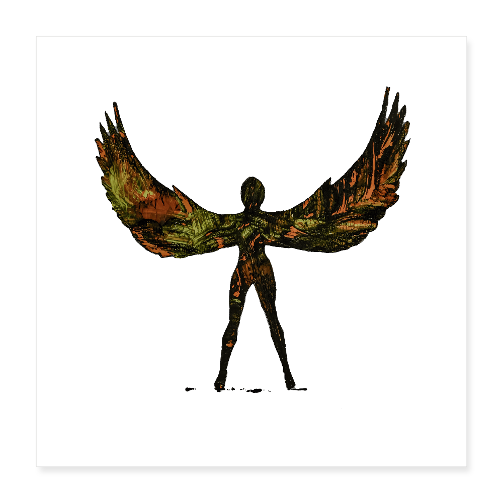 Poster 40x40 cm - Weiß