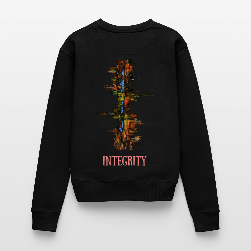 Frauen Pulli Düsseldorfer Skyline Backprint - Schwarz