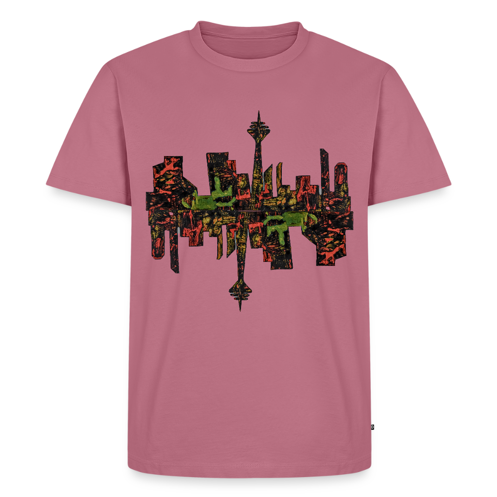 Männer Premium T-Shirt Düsseldorfer Skyline V.9 - Mauve