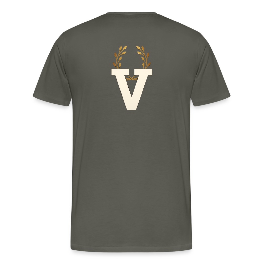 Männer Premium T-Shirt Düsseldorfer Skyline V.7 - Asphalt