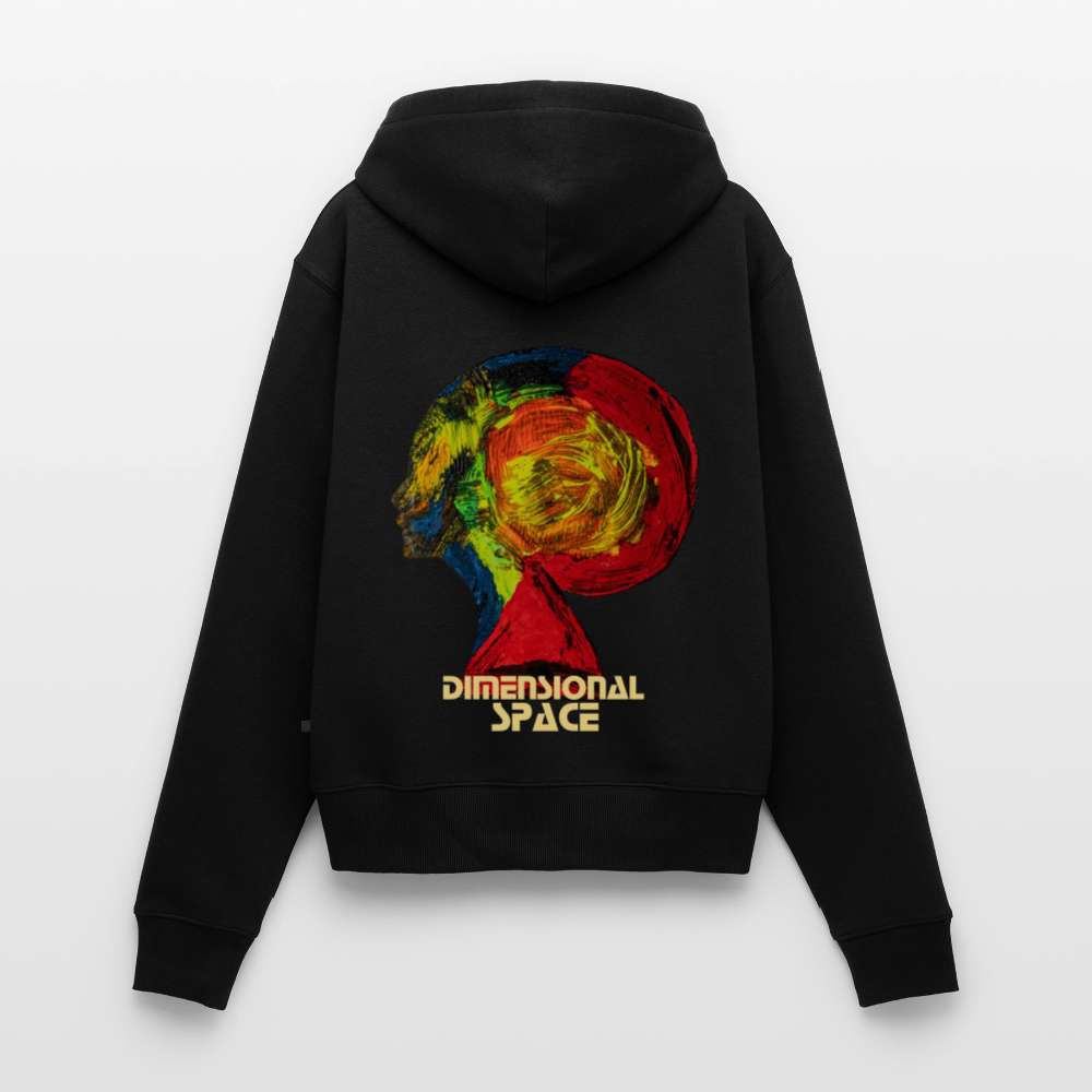 Frauen Kapuzenjacke Gaia Backprint - Schwarz