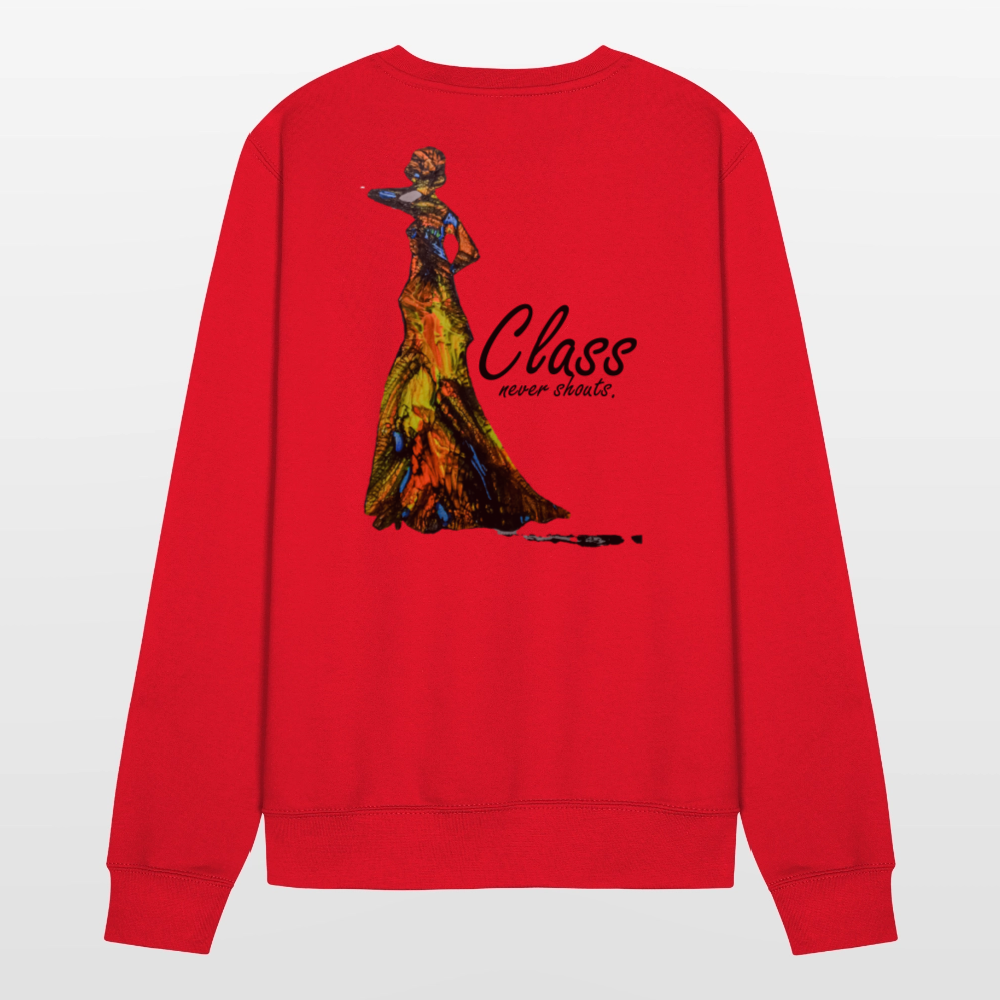 Unisex Pulli Class Backprint - Rot