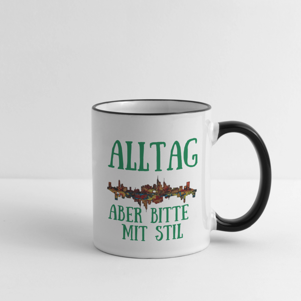 Tasse - Weiß/Schwarz