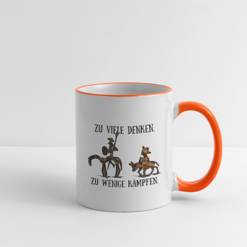 Tasse - Weiß/Orange