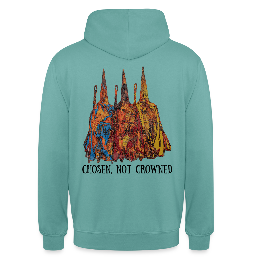 Unisex Hoodie Nazzarener Backprint - Pastelltürkis