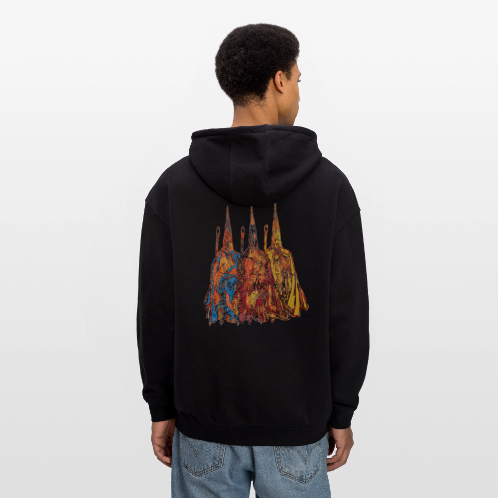 Oversized Unisex Hoodie Nazzarener Backprint - Schwarz