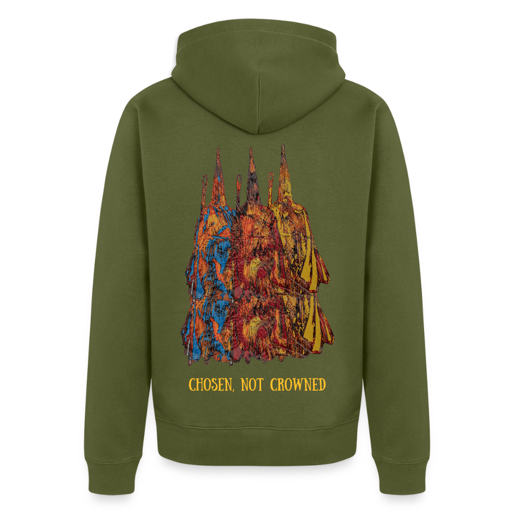 Männer Kapuzenjacke Nazzarener Backprint - Khaki