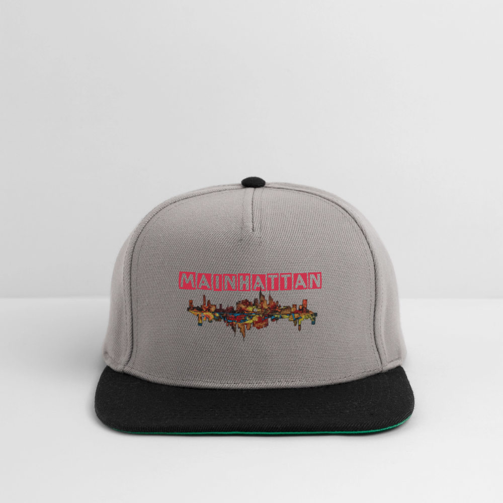 Snapback Cap - Graphit/Schwarz