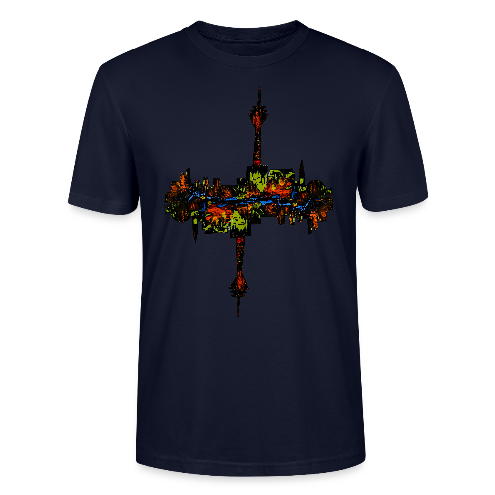 Unisex T-Shirt Düsseldorfer Skyline V.7 - Navy