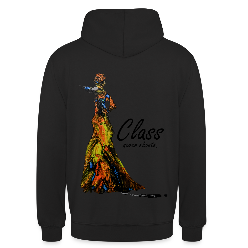 Unisex Hoodie Class Backprint - Schwarz