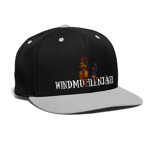 Kontrast Snapback Cap - Schwarz/Grau
