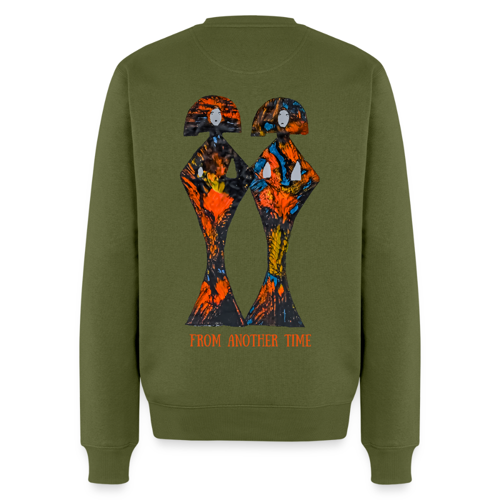 Männer Pulli Geishas Backprint - Khaki