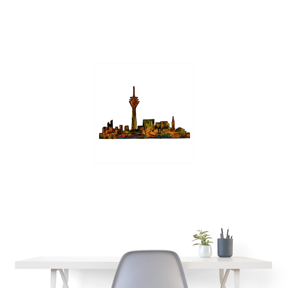 Poster Skyline V.2 - Weiß