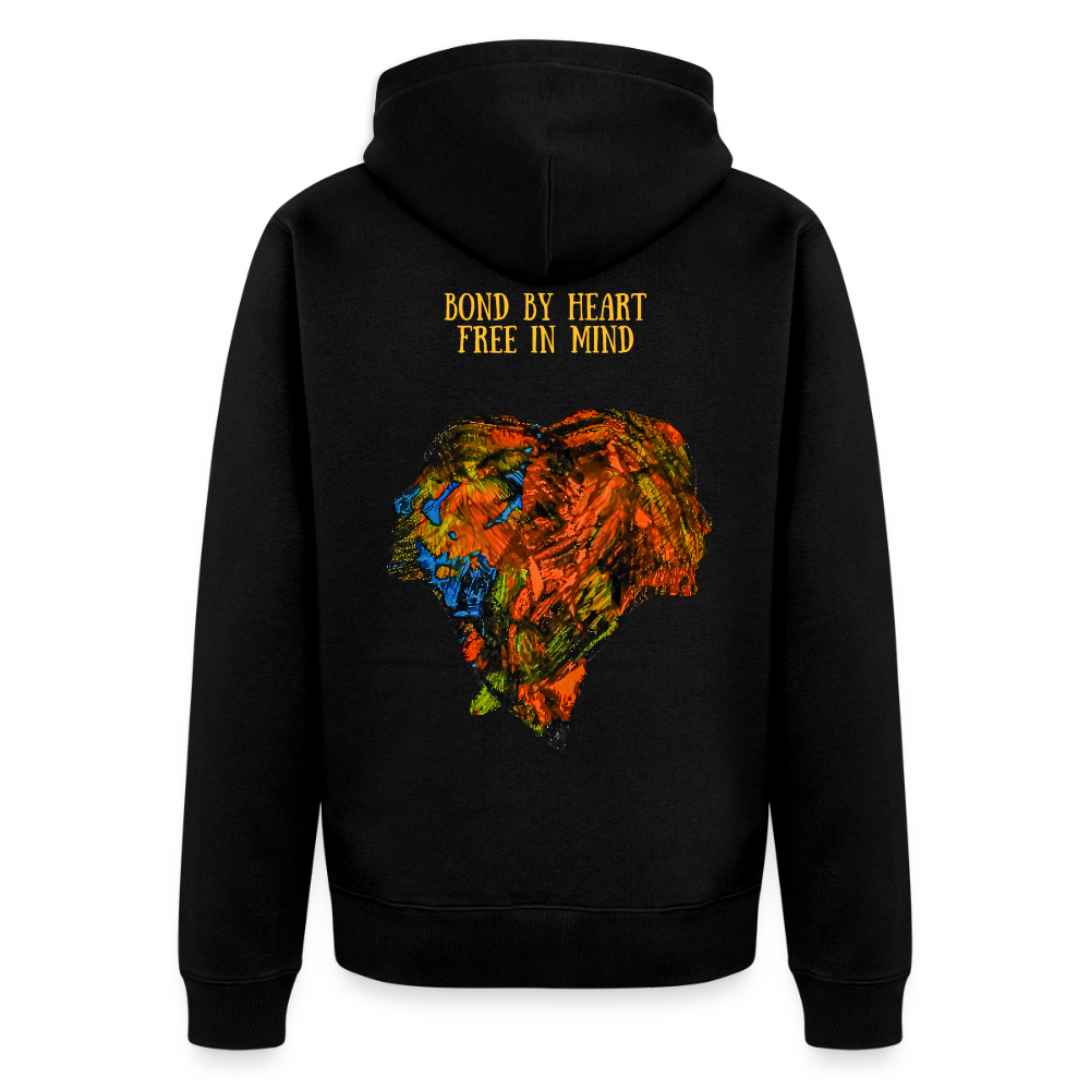 Männer Kapuzenjacke Espejo Backprint - Schwarz