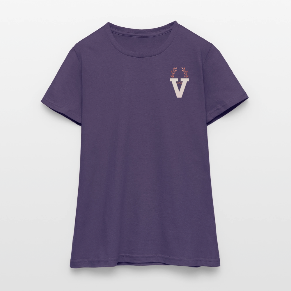 Frauen T-Shirt Lucy - Dunkellila