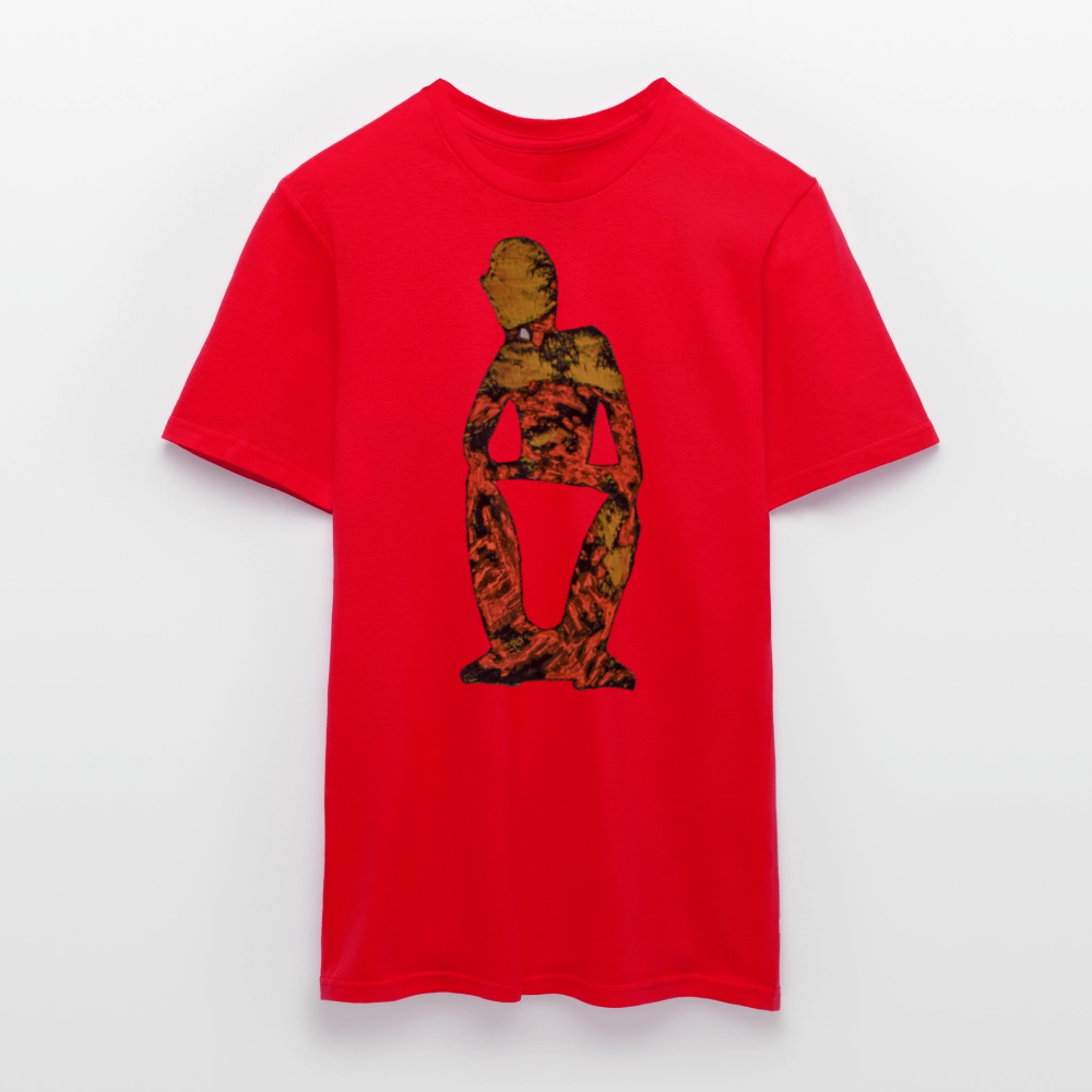 Männer T-Shirt Stille - Rot