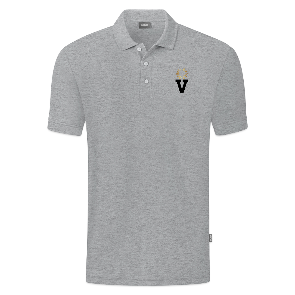 JAKO Männer Polo Organic - Grau meliert