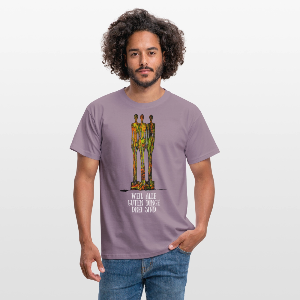 Männer T-Shirt Hendriks - Lilagrau