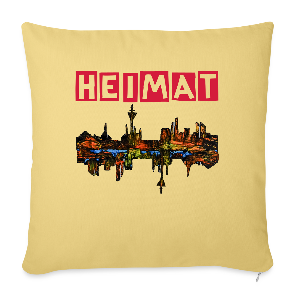 Sofakissen mit Füllung 44 x 44 cm - Hellgelb
