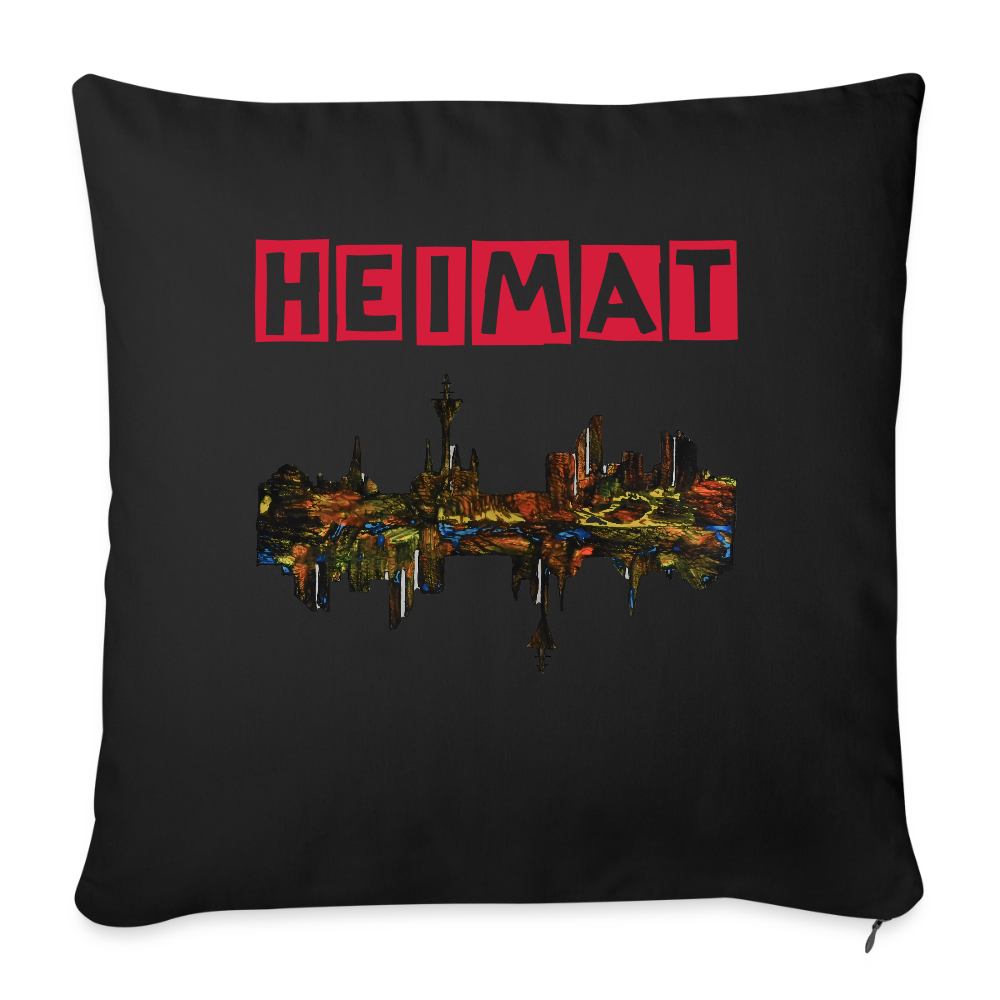 Sofakissenbezug 44 x 44 cm - Schwarz