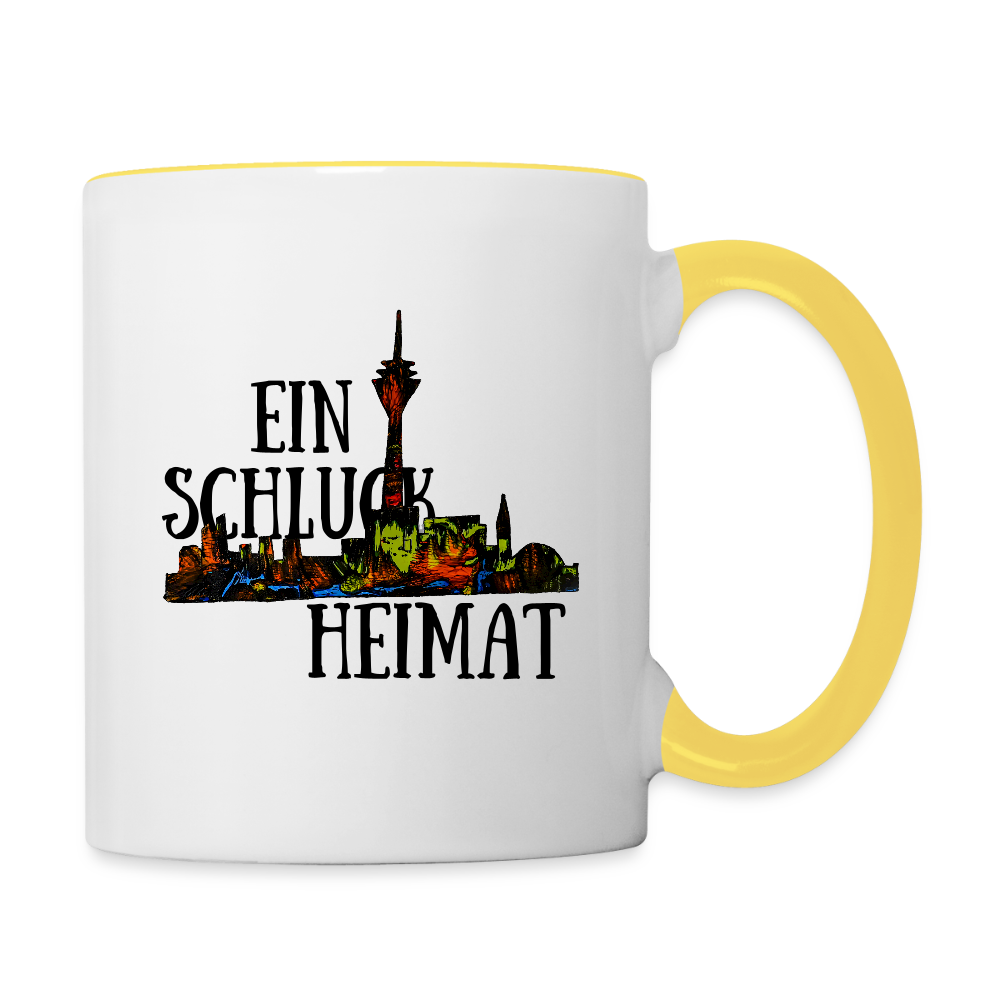 Tasse - Weiß/Gelb